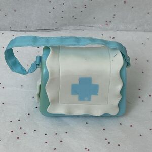 Hasbro Littlest Pet Shop LPS White and Blue PET CARRIER for Dog Cat (opens)